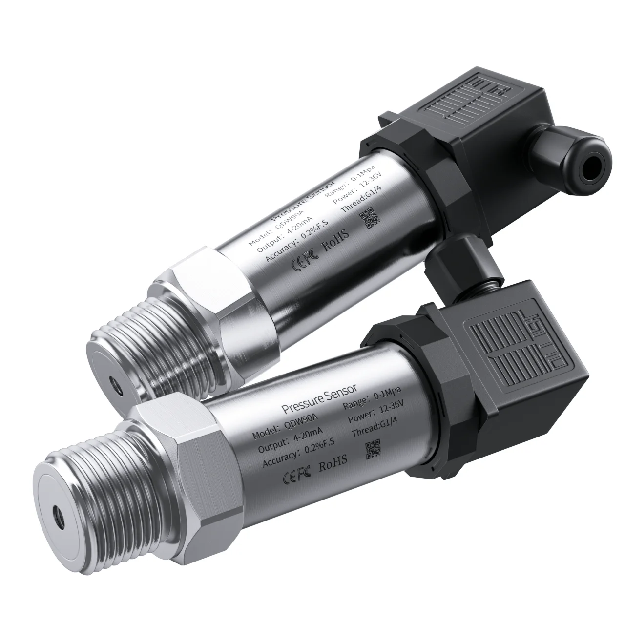 304 Stainless Steel 0-400bar 0-500bar 0-600bar Silicon Pressure Transmitter Output 4-20mA M20*1.5 ressure Transducer Sensor