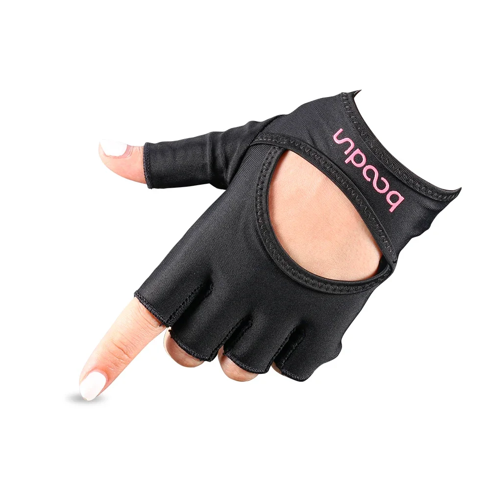 Guantes de entrenamiento de culturismo para mujer, manoplas deportivas para levantamiento de pesas, resistentes al deslizamiento, Color rosa