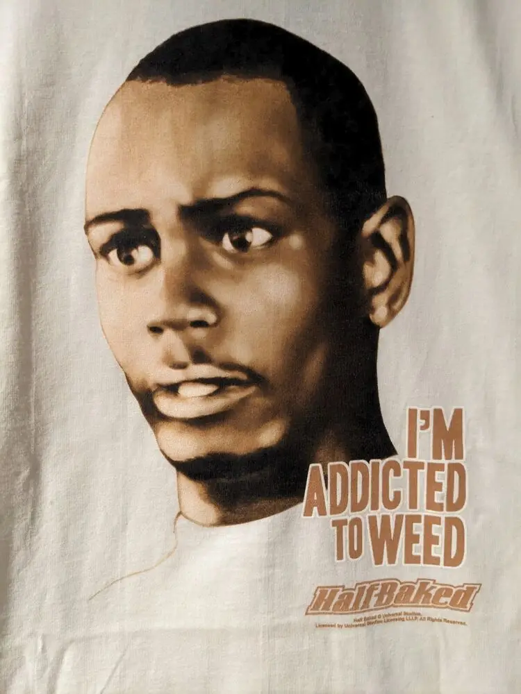 Vintage Dave Chappelle Half Baked Movie Promo Medium NWT White T-Shirt