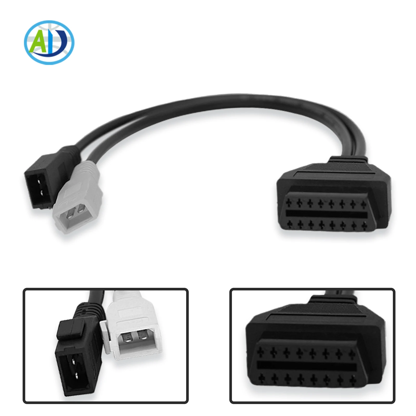 

2X2 OBD Connector For AUDI For VAG Series For AUDI 2x2 KKL 16Pin OBD2 Car Diagnostic Cable OBD2 Diagnostic Adapter for VW/Skoda