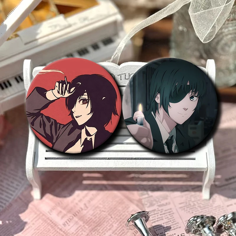 58mm Cartoon Character Himeno Button Pin Anime Role Himeno Brooch Creative Badge for Backpack Clothes