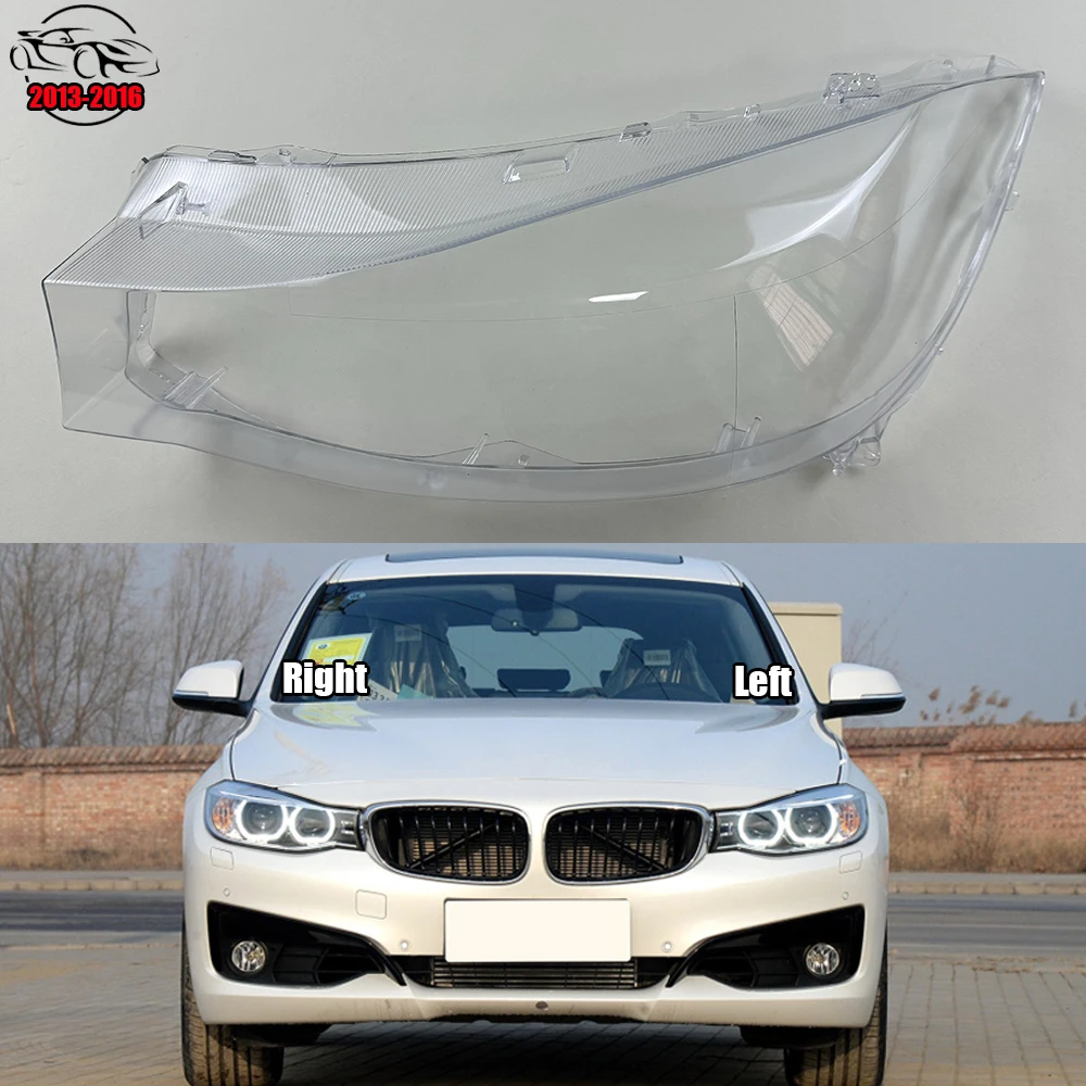 

For BMW 3 Series GT F34 2013-2016 Headlight Cover Transparent Headlamp Shell Plexiglass Replace Original Lampshade