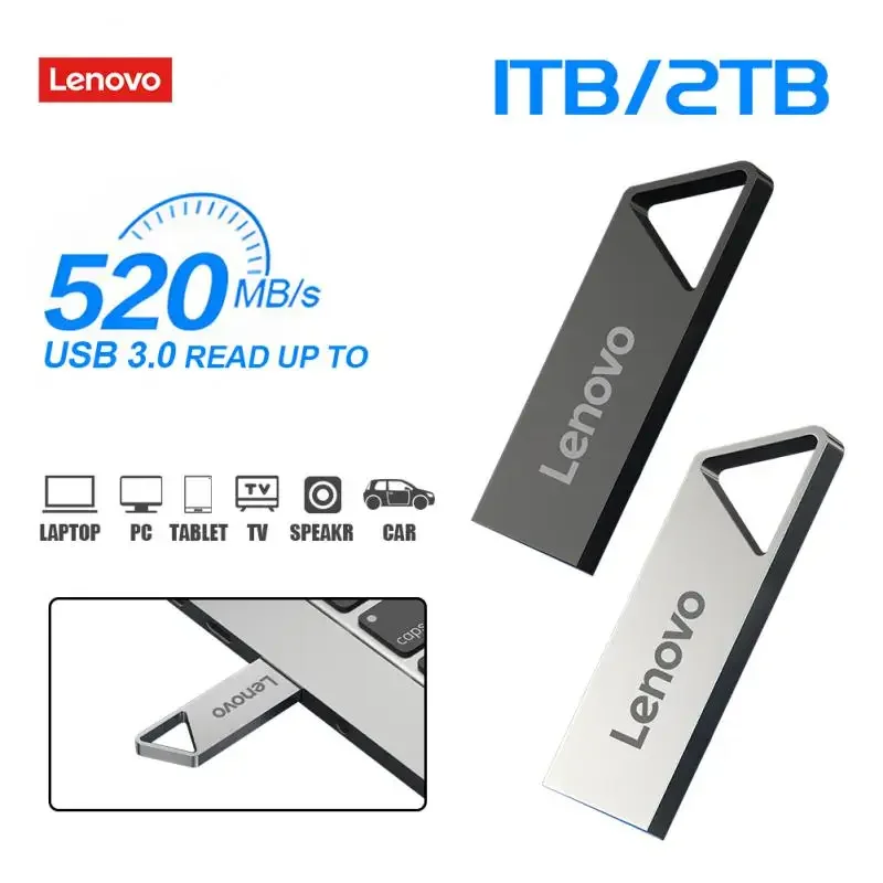 Lenovo USB Flash Drive Lightning Interface 2 IN 1 USB3.0 Pen Drive 1TB 2TB TYPE-C Pendrive Usb Memory Disk For Android/iphone