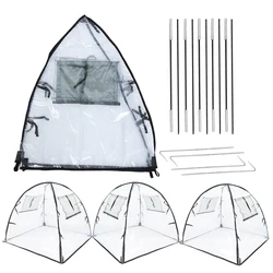 Plants Bonsai Outdoor Waterproof PVC Protection Cover Garden Transparent DIY Tent for Vegetable Nursery Bird Pest Barrier Shield