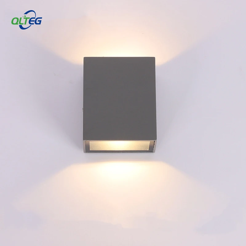 QLTEG 표면 장착 LED 벽 램프, 야외 조명, 방수 IP65 알루미늄 4000k LED 벽 조명, 정원 조명, 5W, 10W