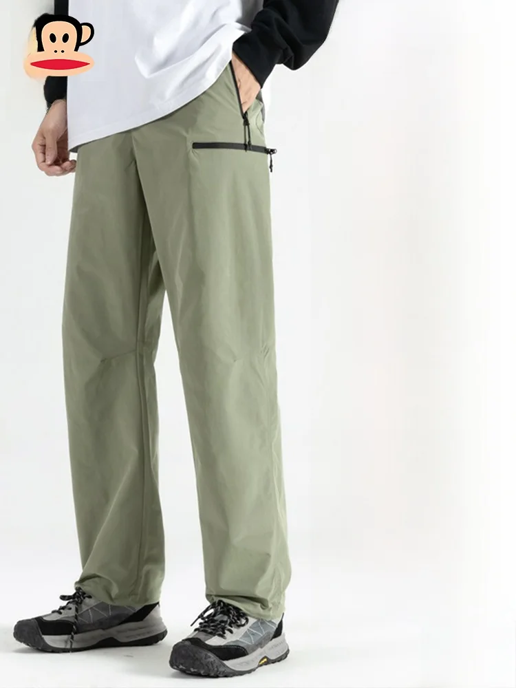 

Мужские повседневные брюки Paul Frank Large Mouth Monkey, свободного кроя, для работы, туризма и спорта, осенняя новинка, прямые штанины