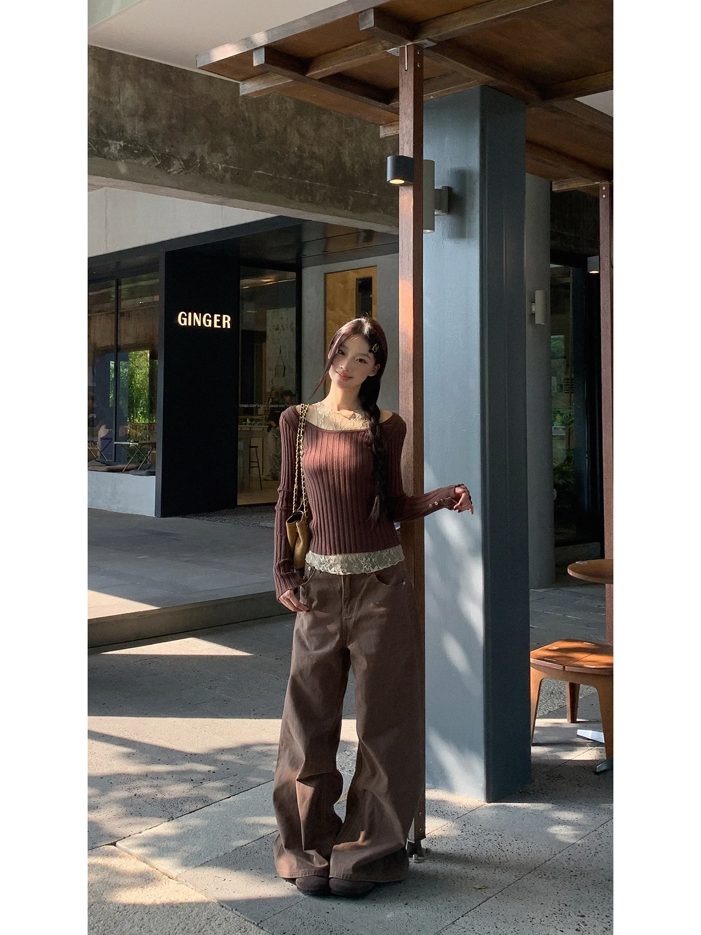 

Уникальный красивый вязаный свитер, женский осенне-зимний облегающий круглый длинный свитер цвета све, модный повседневный свитер