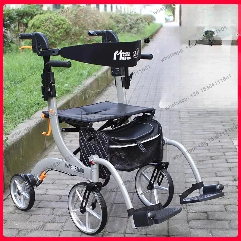 Factory Direct Carrello Per Anziani, Scooter, Guida Assistita A Quattro Ruote, Può Sedersi, Carrello Della Spesa Per Anziani In