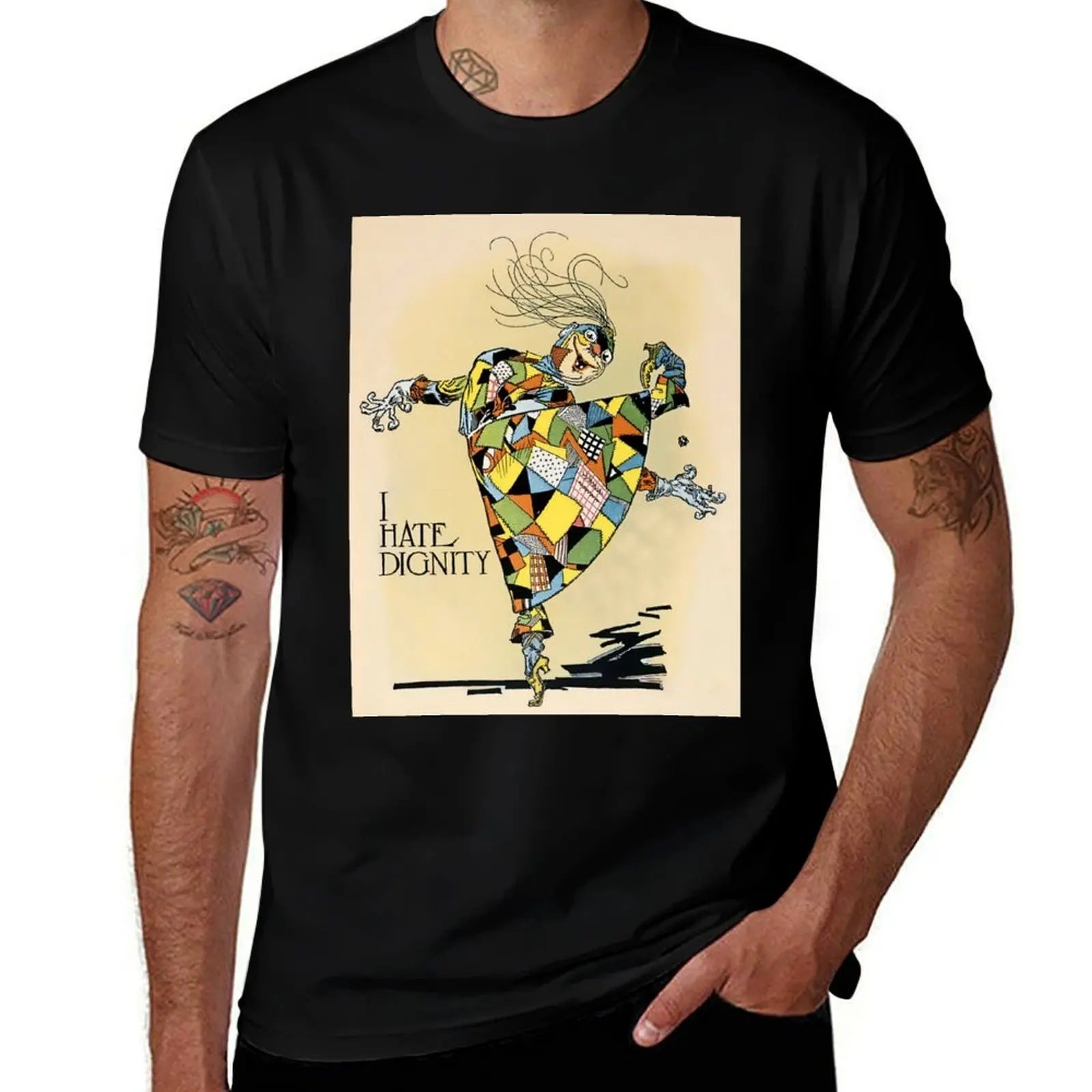 “The Patchwork Girl Hates Dignity” by John R Neill T-Shirt Light Athletic Short Sleeve Tee Shirt T-Shirt