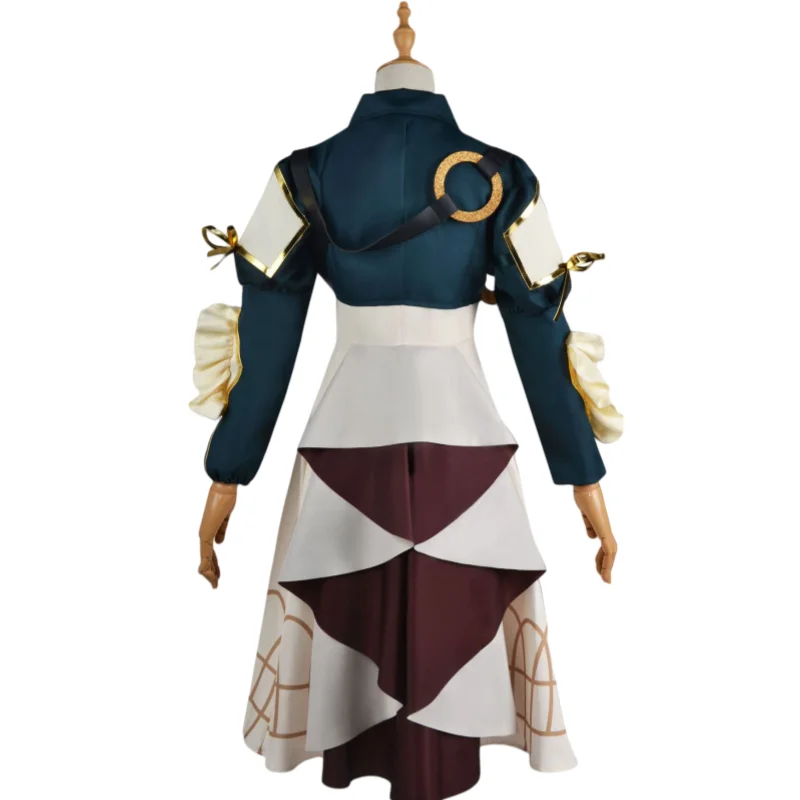 Costume de Cosplay de Demoiselle d'Honneur, Vêtement en Verre, Perruque de Dessin Animé, Robe de Princesse, Chaussures, Tenue d'Halloween, de Carnaval, pour Femme