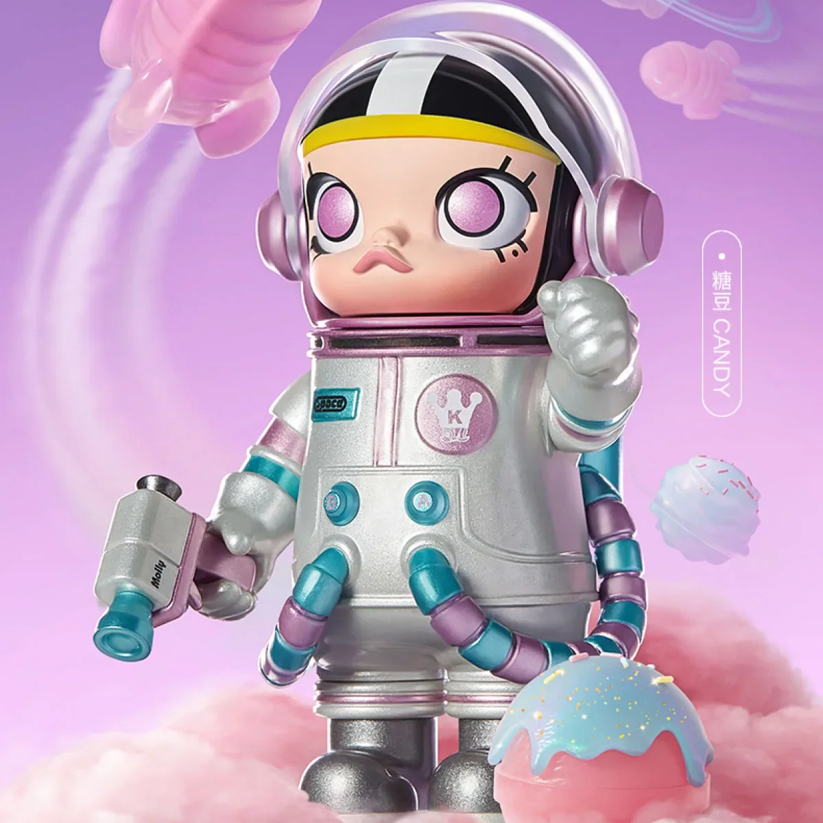 POP MART MEGA COLLECTIE 100% SPACE MOLLY SERIE Echte Blind Box Mystery Box Guess Bag Speelgoed Pop Leuke Anime Figuur Desktop