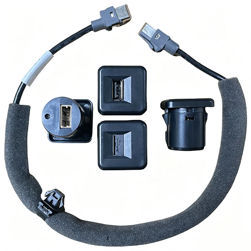 USB Socket Base & Wiring Harness Cable For Suzuki Vitara 2015-2020 Car Center Console USB Interface