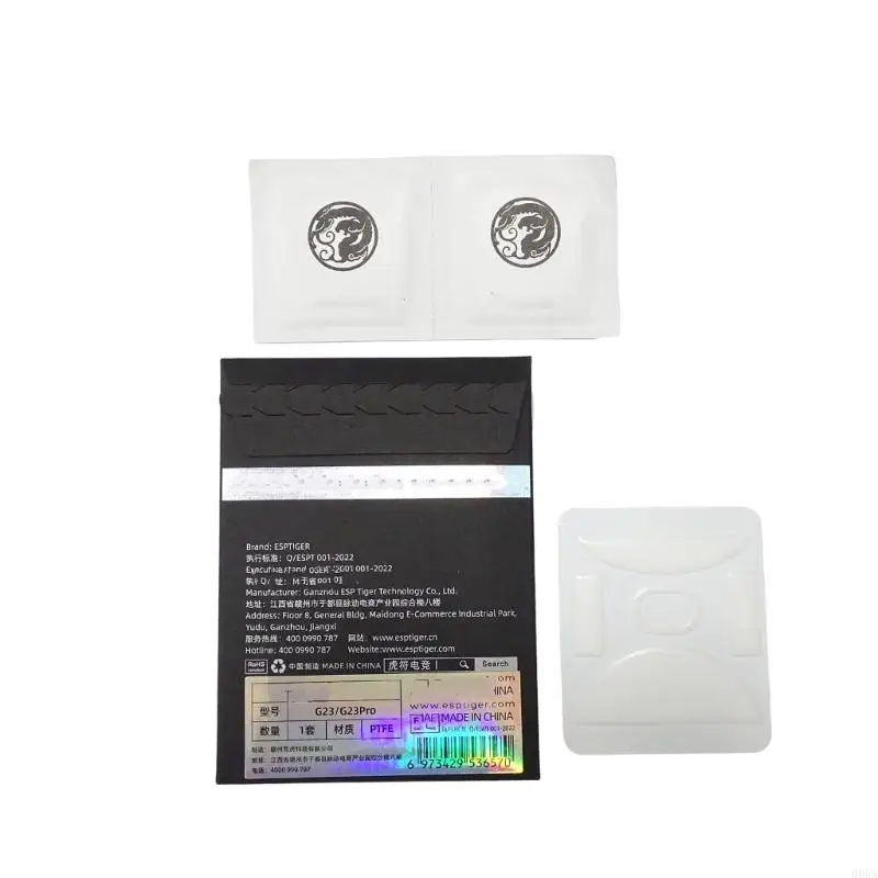 

1Set Esportstiger Ice Mouse Feet Stickers Pad Mouse Skates Gildes for Incott G23 G23 Mouse Glides PTFE Feet