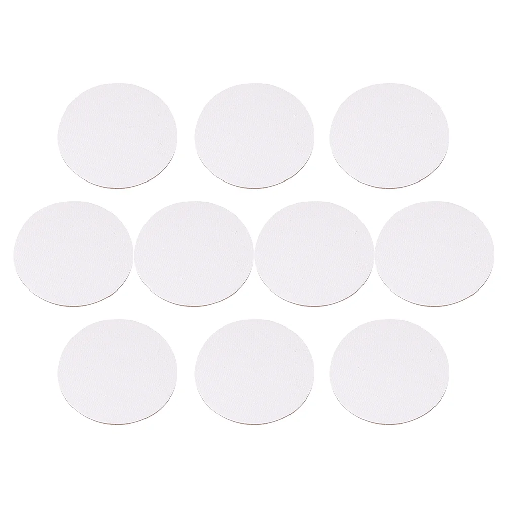 10 Pcs Blank Round Oil Painting Board Circle Canvas 10X10CM Cotton Cardboard Drawing