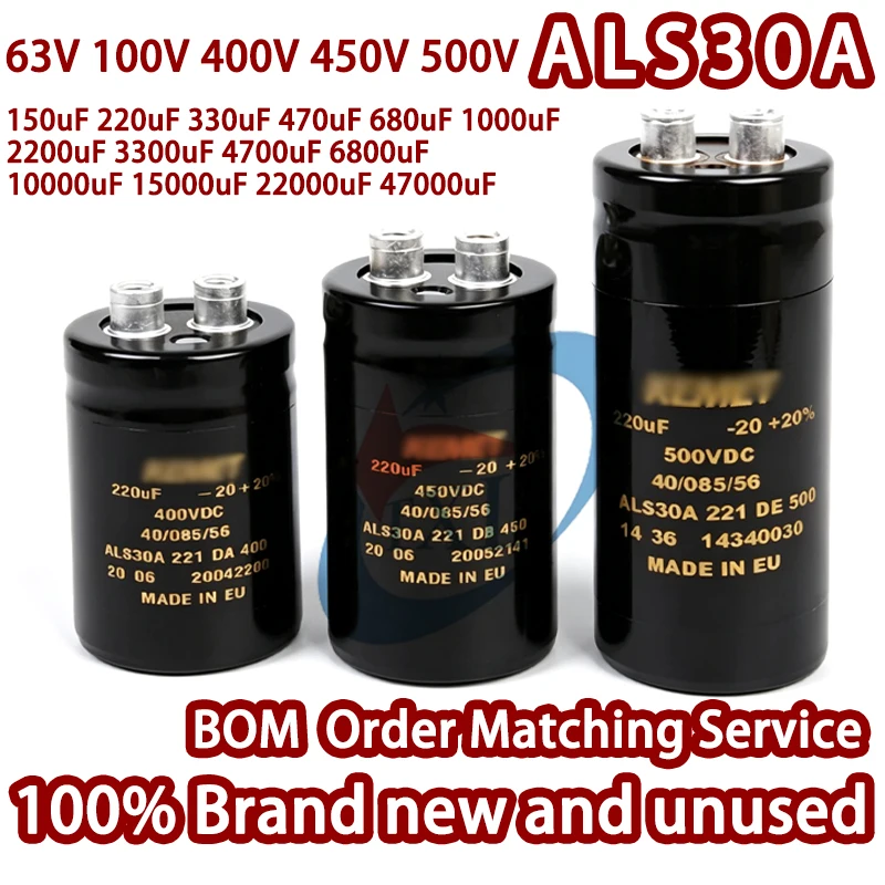 100-nuevo-condensador-electrolitico-de-aluminio-para-audio-als30a-400v-450v-500v-470-680-1000-2200-3300-4700-6800-10000-15000-22000uf