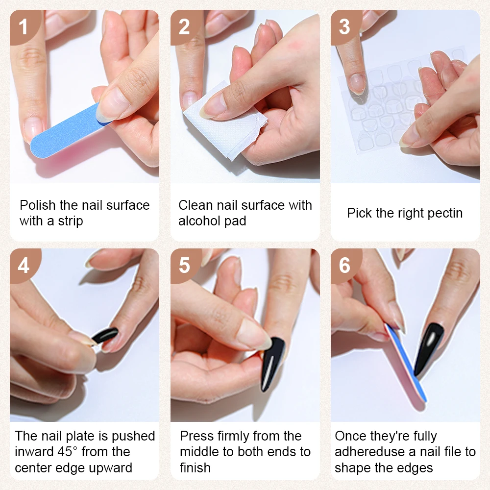 24 pièces/lot longs 3D colorés presse sur ongles alternatifs dégradé Kawaii Y2K ongles de plage adhésif réutilisable faux ongles faits à la main conseils