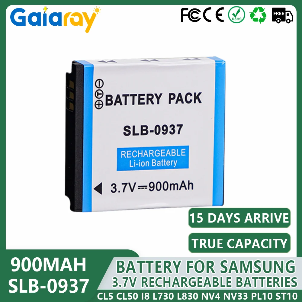 1-5PCS 900Mah SLB-0… - image
