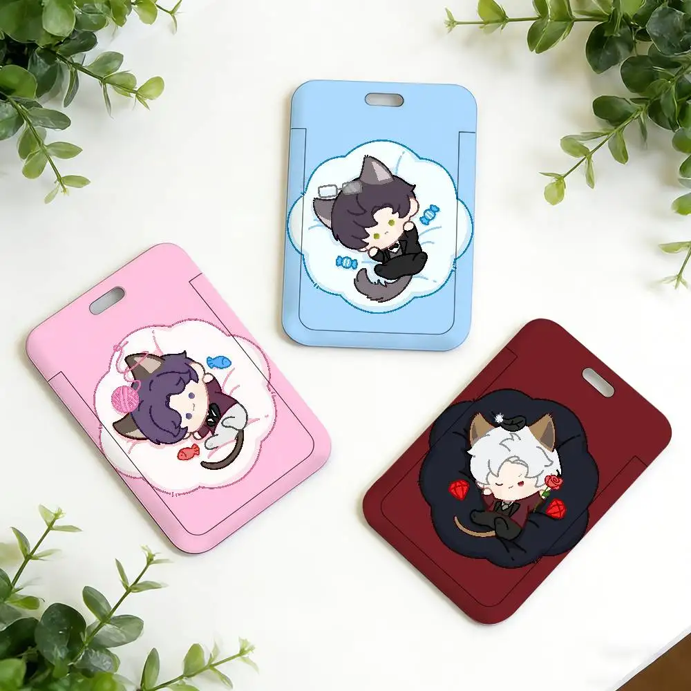 cute Love and Deepspace Sylus Holder Stitch Card Holders Student Campus Lanyard Cards Holder Neck Straps for Kids Gift
