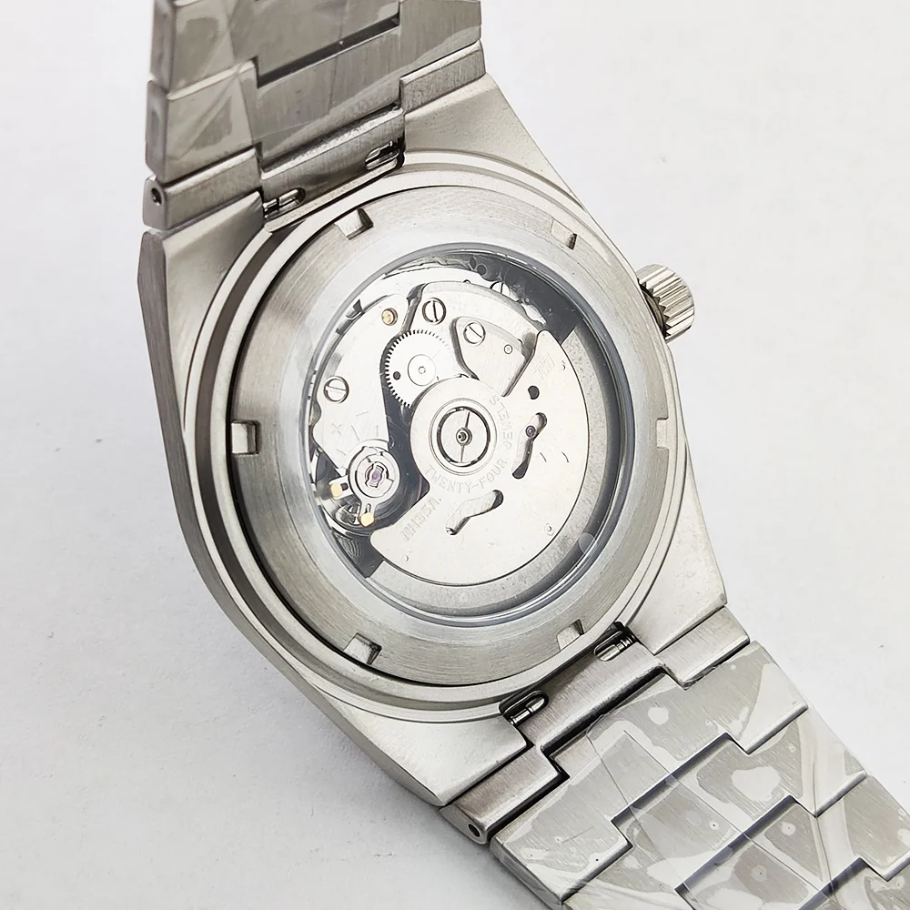 腕時計 高級 NH35A 39.6mm メンズ機械式自動巻き C3 夜光 AR サファイア NH35 100m 防水 音楽祭用腕時計 男性用