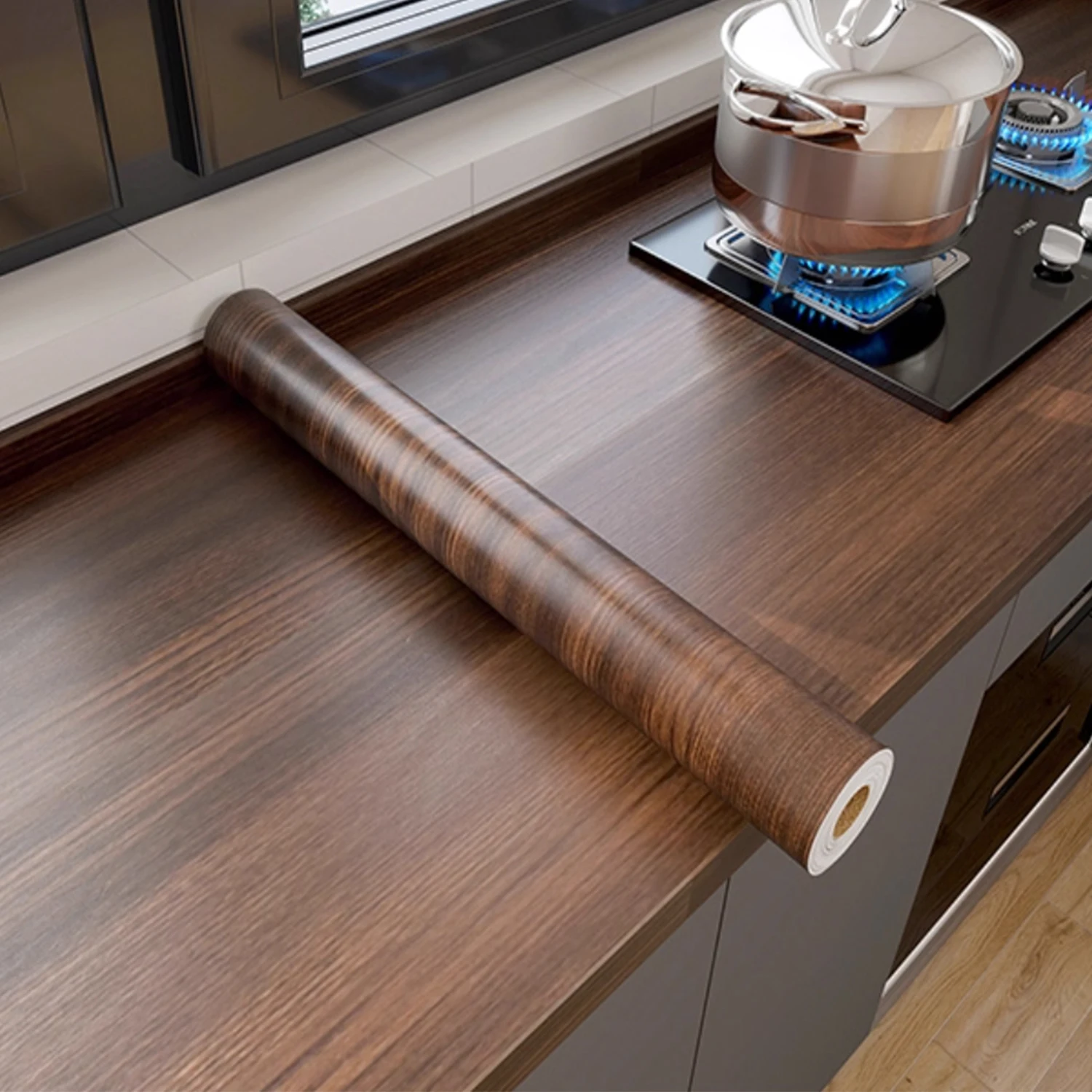 55/40 سنتيمتر الخشب الحبوب ورق حائط من الفينيل لباب خزانة خزانة الجدول الأثاث مقاوم للماء ملصقات بمادة لاصقة ديكور المنزل Fil #1