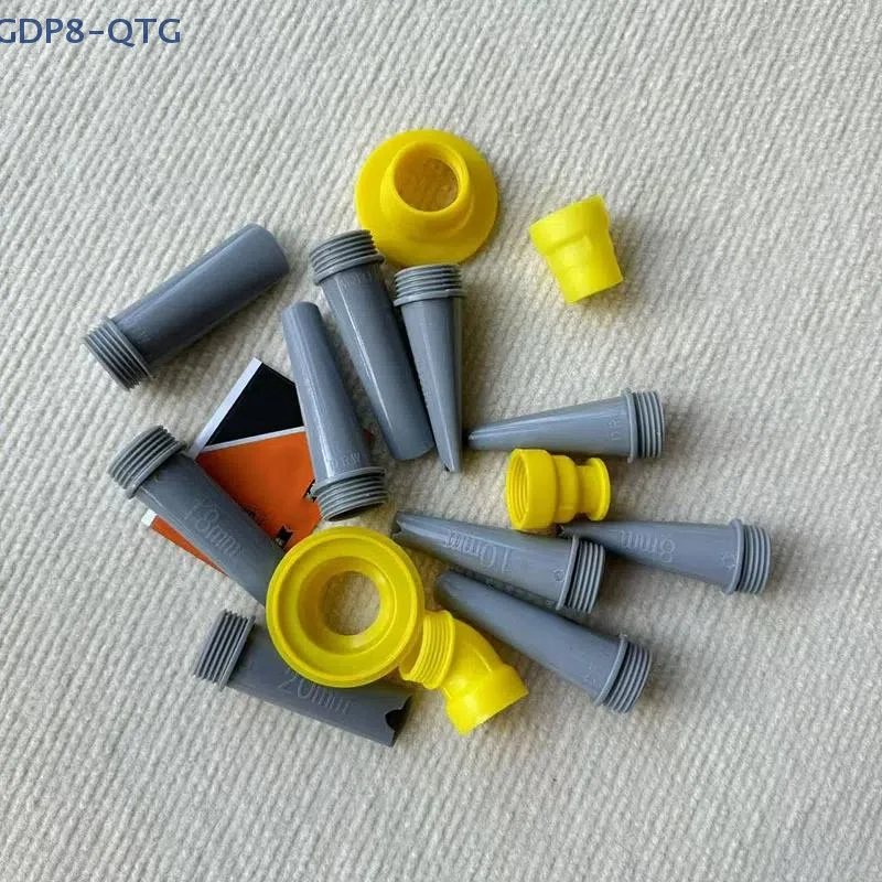 

15Pcs Caulk Finisher Caulking Nozzle Tips Kit Replacement With Connection Bases For Bathroom Glass Doors V-shaped Gluing Nozzle
