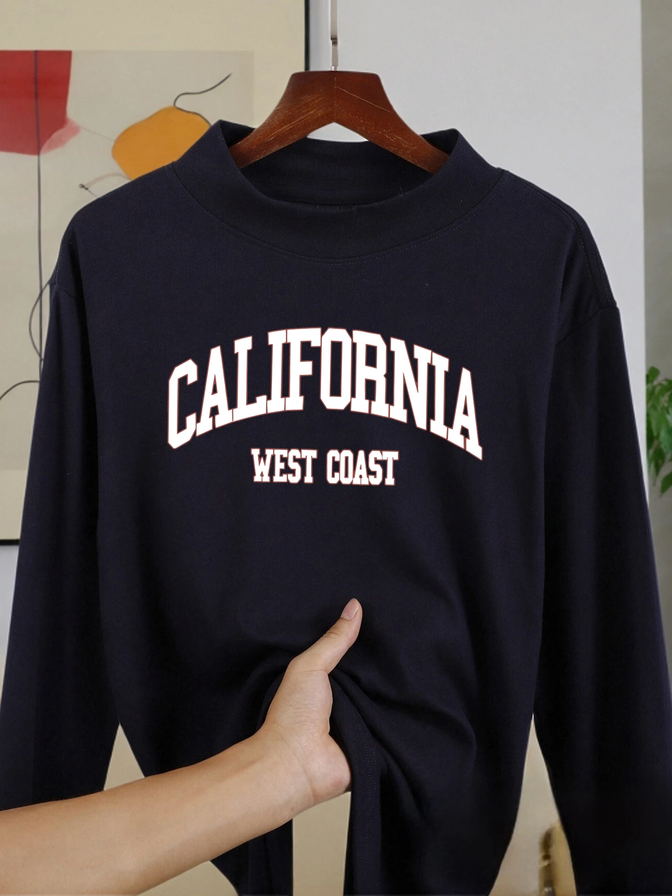 Califirnia, рубашка с длинными рукавами на западном побережье, осенние повседневные топы, утепленная одежда с высоким воротником, мягкая модная осенняя одежда