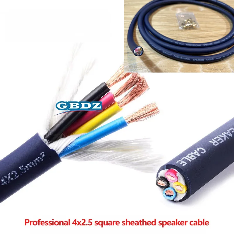 OFC Professional Stage Speaker 2 4 Core Audi Cable Main Speaker Subwoofer Wire HiFi   Amplifier Connection Wire