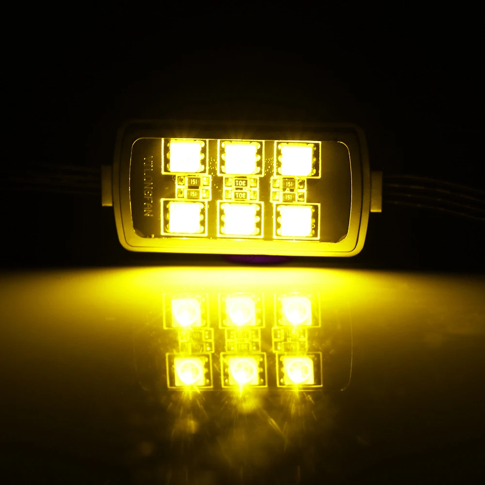 Rear Tail Light Motorcycle 6 RGB 36 LED LED Motorcycle Light Moto Smart Brake Lights image 4