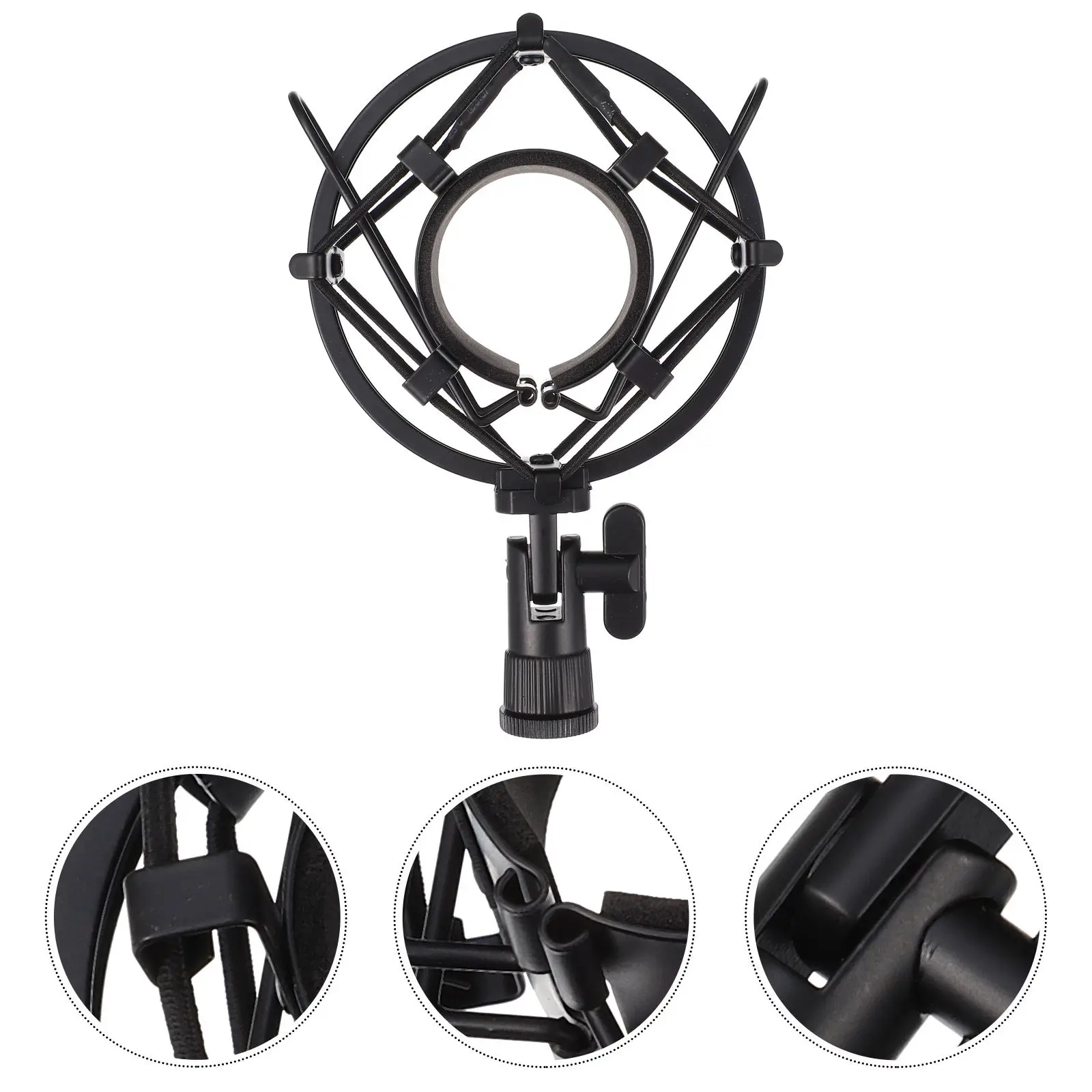 

1 шт. Металлическое антивибрационное крепление для микрофона, держатель для конденсаторных микрофонов, легкая портативная универсальная подставка