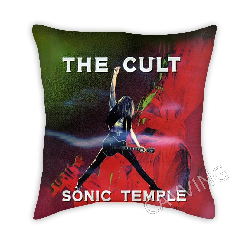 The Cult Rock 3D Print Polyester Decorative Pillowcases Throw Pillow Cover Square Zipper Cases Fans Gifts Home Decor