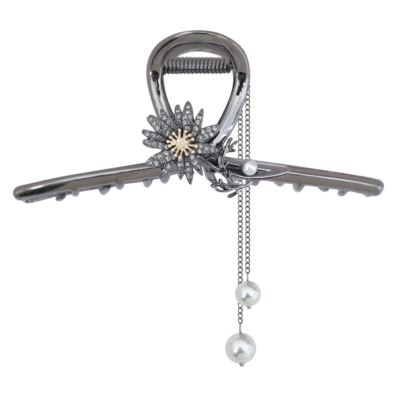 

Flower hair accessories New Chinese hairpin Women's summer head large grab clip Premium shark clip Personalized head jewelry