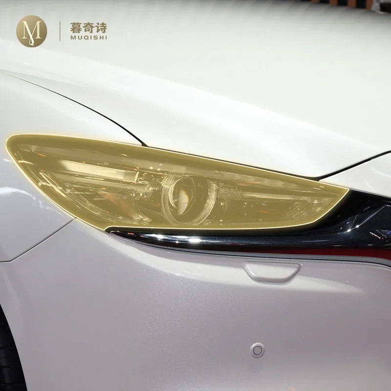 MUQSHI Pre cutting Car Exterior Headlights PPF transparent protective film TPU scratch resistant film For Mazda 6 Atenza 18-2024