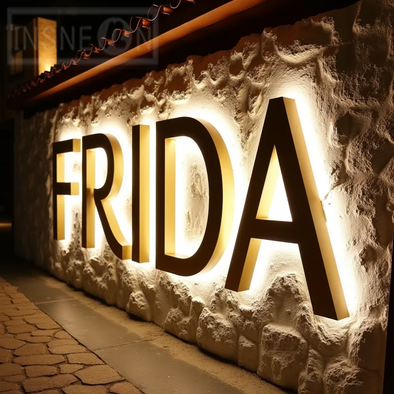 ป้ายโลหะ 3D Backlit LED แบบกําหนดเองสําหรับธุรกิจกลางแจ้งหน้าร้านกันน้ํา Illuminated Light Up จอแสดงผลโฆษณา