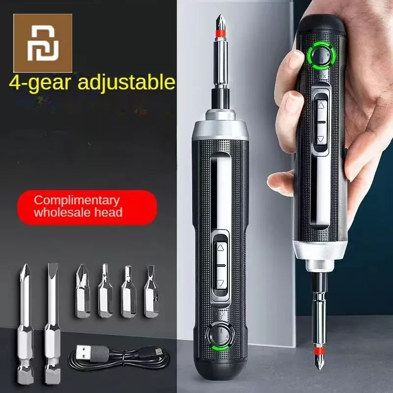Youpin Deli Chave de Fenda sem Fio Bateria de Lítio Recarregável Chave de Fenda de Poder Embalagem Led Conjunto de Ferramentas Elétricas 3.6v