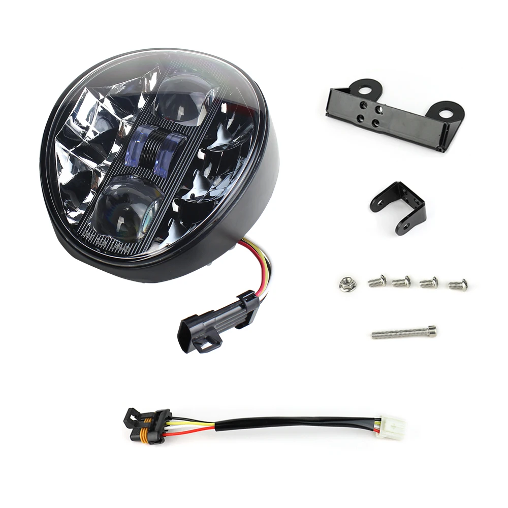 Motorcycle LED Headlight Assembly Front Lamps With High Low Beams For Harley Davidson Softail 114 FXBR FXBRS Breakout