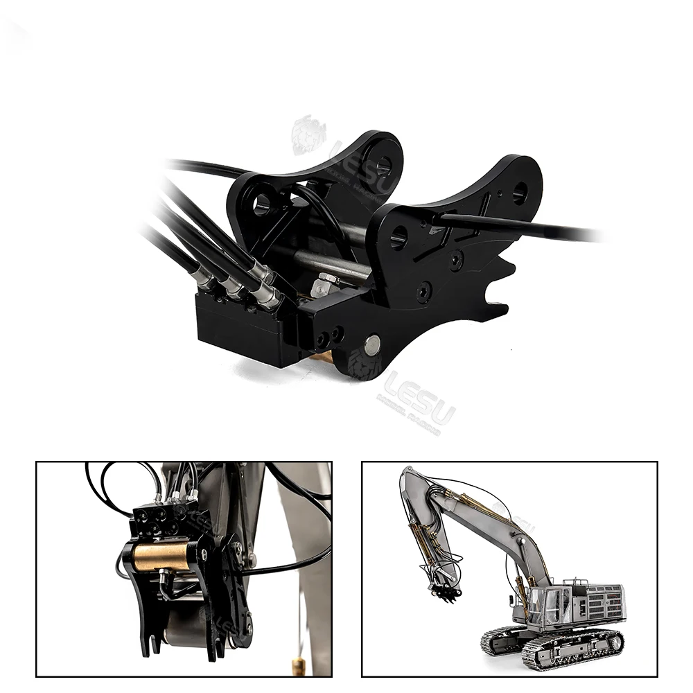 

Metal Hydraulic Quick Release Coupler Part for LESU 1/14 RC Digger Aoue C374F ET35 Radio Control Excavator Heavy Machine Model