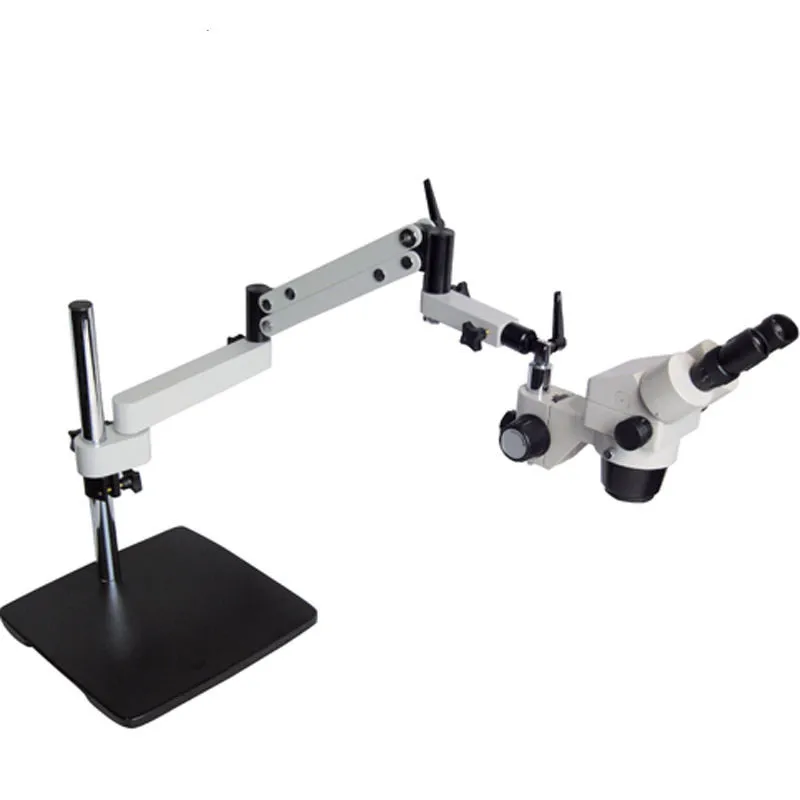 Low Power Flexible Arm Stereo Microscope PLS-XTL+V7