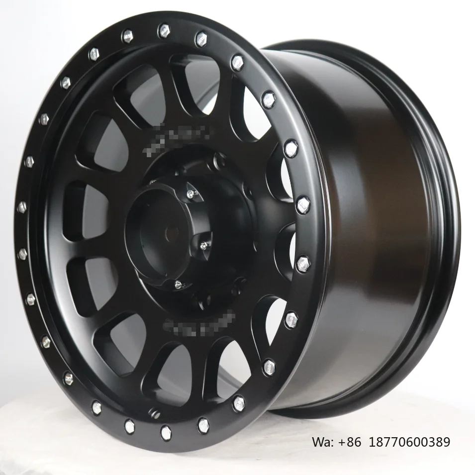 

Custom 15 Inch 17 Inch 5 Holes 6 Holes PCD 5*127/150mm 6X139.7mm Aluminum Off Road Wheels Car Rims Cast Wheels