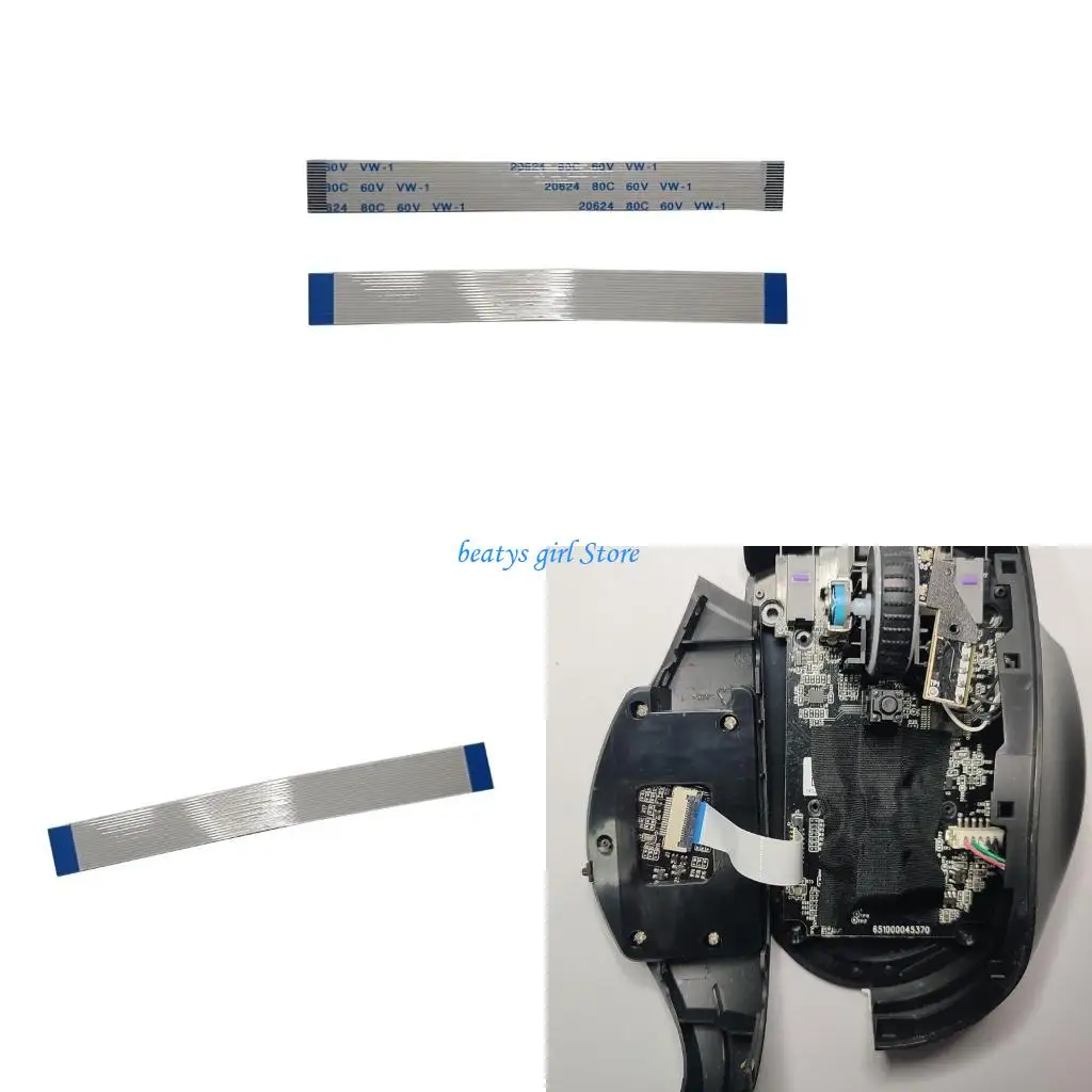 C7AB Mouse Side Motherboard Board Circle Cable for Nagax Mouse Cable مسطح مرن بدون Microswitches #1