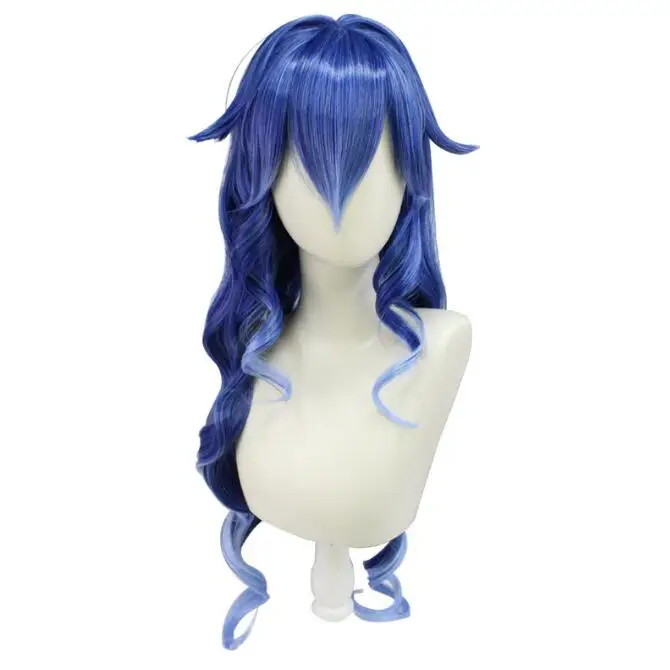 

Layla Cosplay Wig Fiber Synthetic Wig Game Genshin Impact Cosplay Gray blue gradient light blue Long curly hair