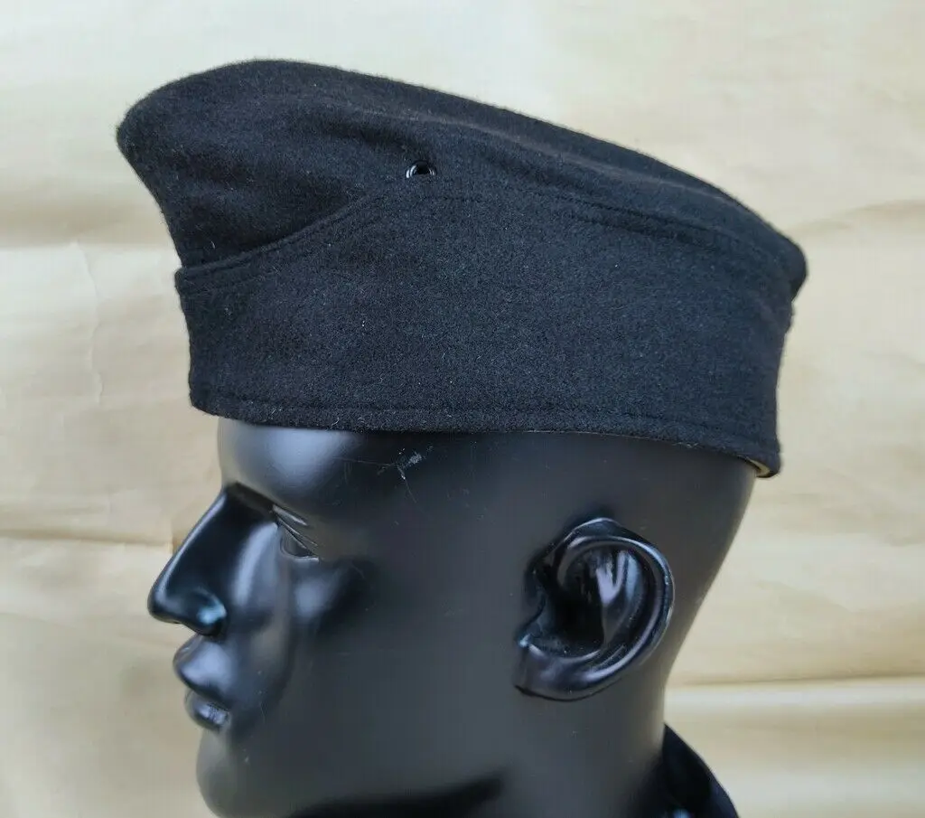 REPRO WWII GERMAN WH WEHRMACHT SOLDIER EM BLACK WOOL GARRISON CAP field HAT