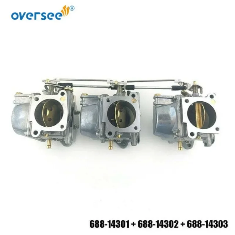 Oversee 688 Carburetor Kit For Yamaha 2T 85HP 90HP Outboard 688-14301 14302 14303