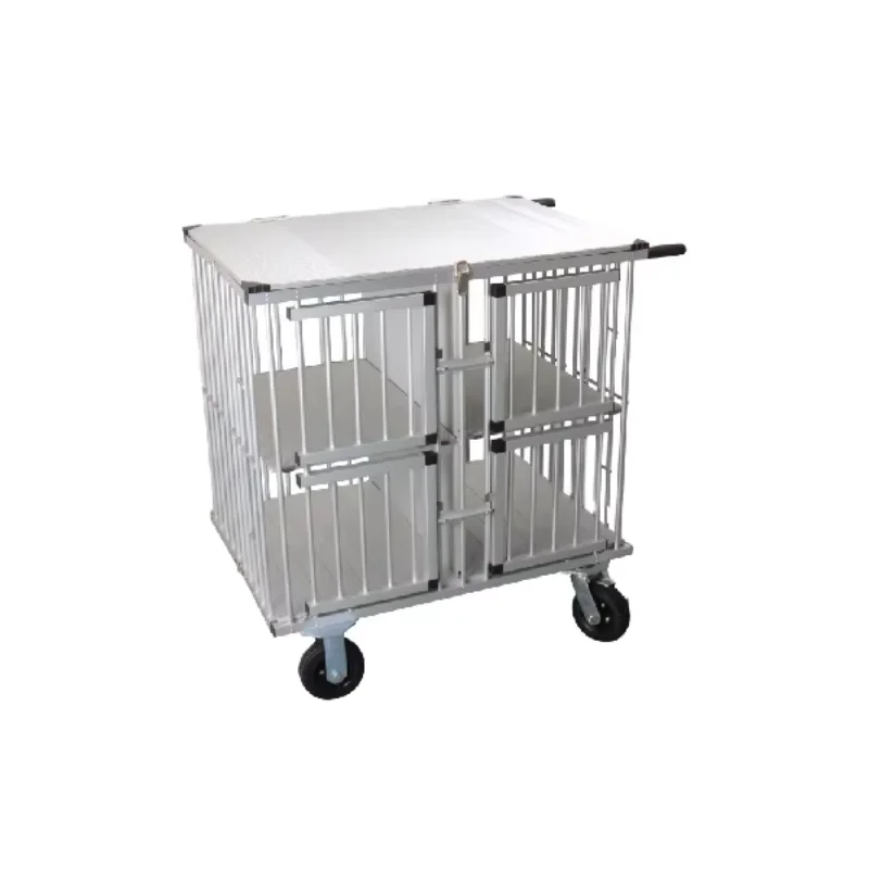 

KB-511 Large Size Aluminum Dog Trolley Portable Pet Stroller Dog Show Cage