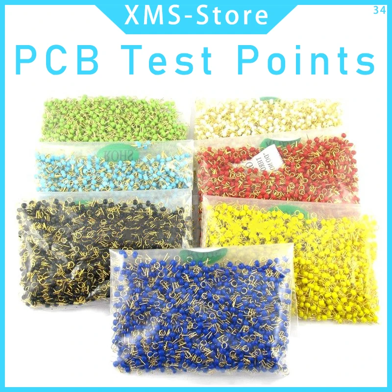 50PCS PCB test point test point ceramic copper gold-plated probe cylindrical test ring bead circuit board test