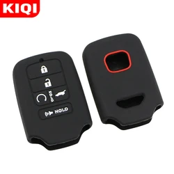 Silicone Fob Key Cover Case for Honda Civic CR-V HR-V Accord Pilot Elite Touring Hybrid Key Case 5 Button 2016 2017 2018 2019