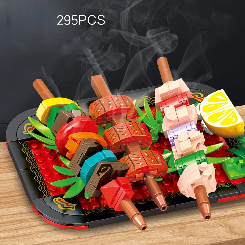 Idea Japan Delicious Food Building Block Ramen Noodles Takoyaki Octopus Balls Japanese Barbecue Brick Educational Toys For Gifts