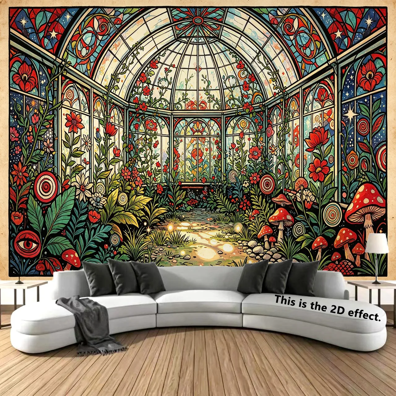 Psychedelic Retro Bohemian Style Background Tapestry For Bedroom, Bedside Decoration, And Dormitory Use