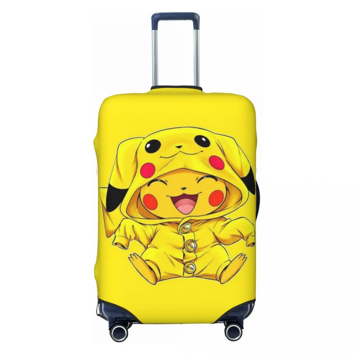 

Изготовленный на заказ мигающий чехол для багажа Bikachus, эластичные защитные чехлы для дорожного чемодана, подходят для 18-32 дюймов