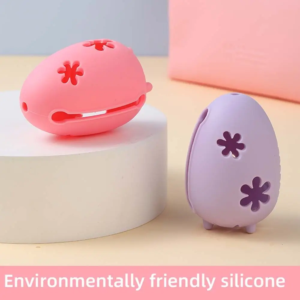 Boîte à Éponge en Silicone Souple pour Mélange Cosmétique, Porte-Poudre de miles, Étui de vaccage Portable pour Maquillage et emouf