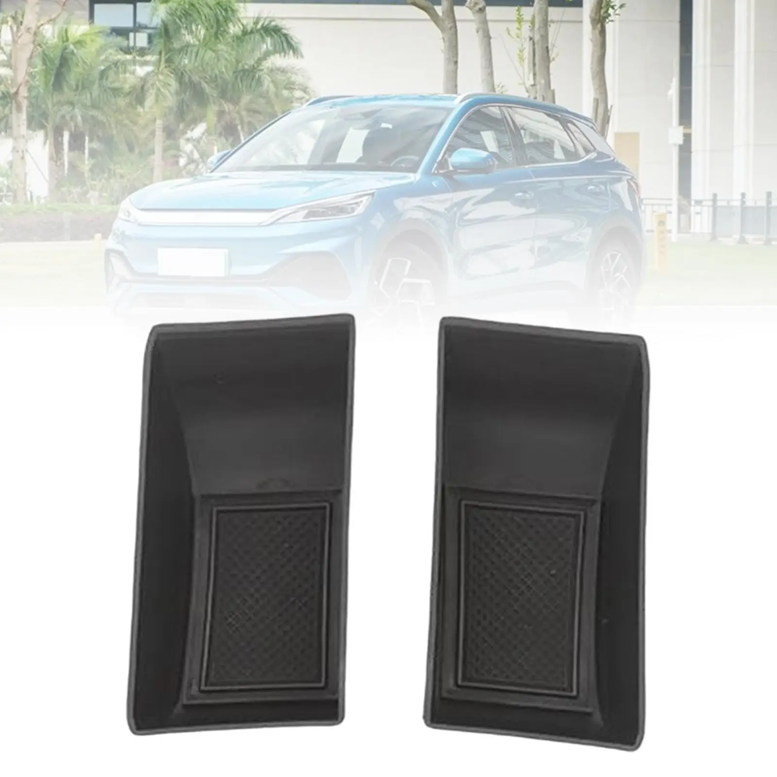 صندوق تخزين مقبض باب السيارة من السيليكون منظم متين أمامي وخلفي لملحقات السيارة BYD EV ATTO 3 2022